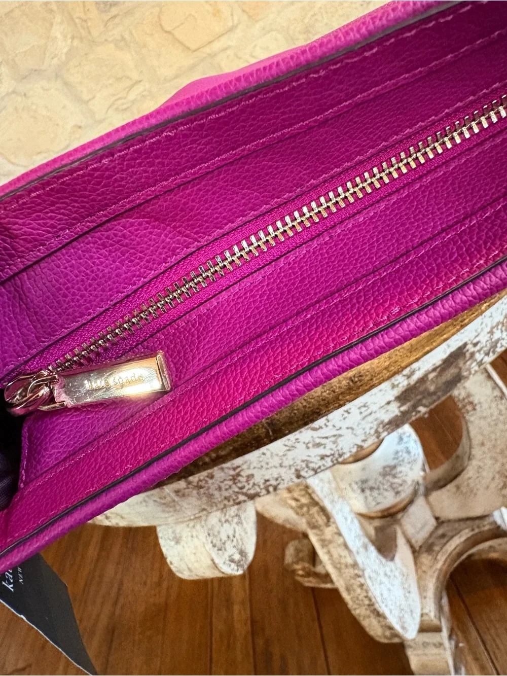 kate spade Fuchsia Pebbled Leather Crossbody Bag